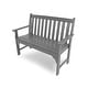 preview thumbnail 3 of 11, POLYWOOD Vineyard 48" Outdoor Bench Slate Grey