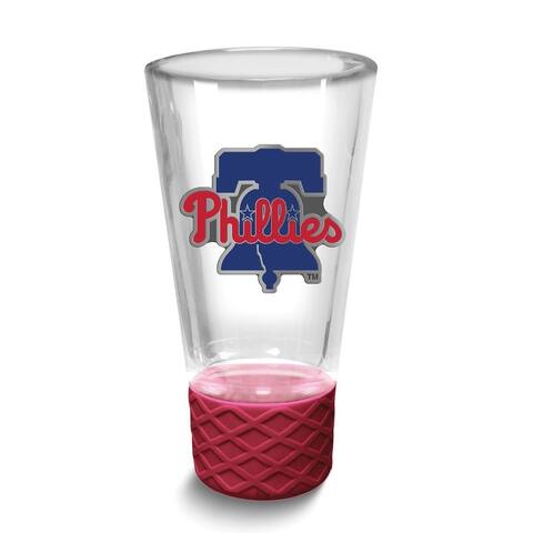 MLB Philadelphia Phillies Collectors 4 Oz. Shot Glass with Silicone Base