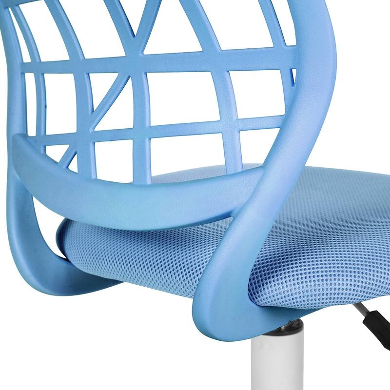 HomyLin Armless Home Office Task Chair Kids Desk Chair Mid-Back
