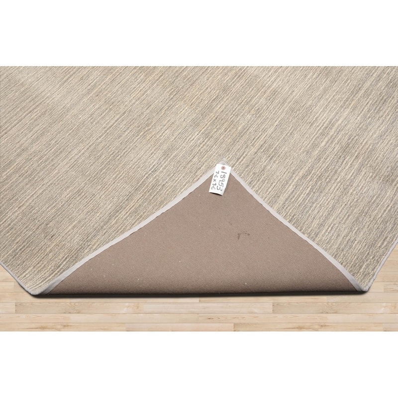 Beige Hand Woven Textured Oriental Area Rug Multi Sizes Wool