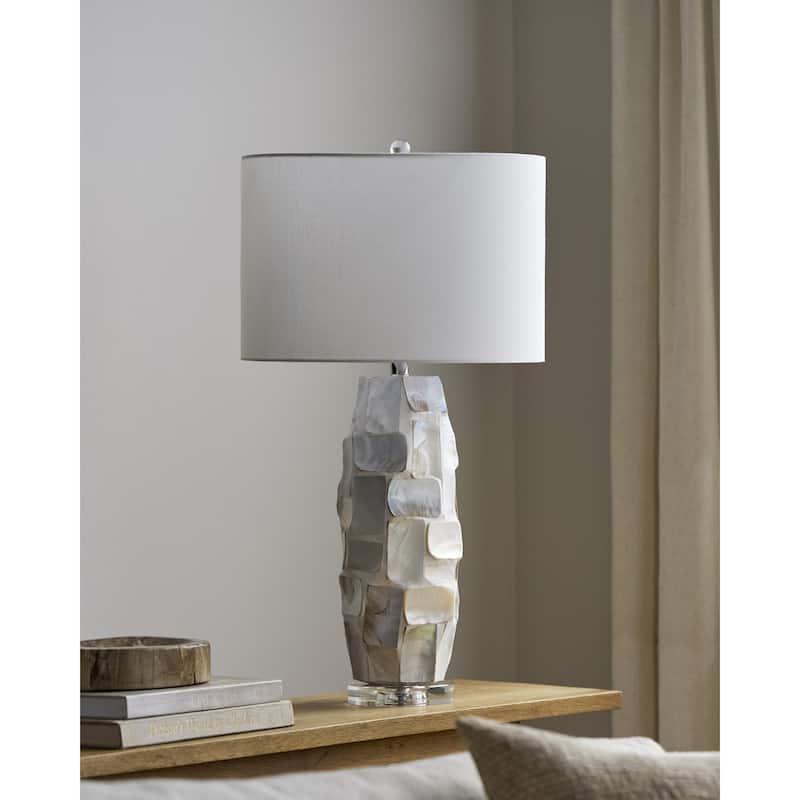 Livabliss Walvis Traditional Accent Table Lamp - Cream/White