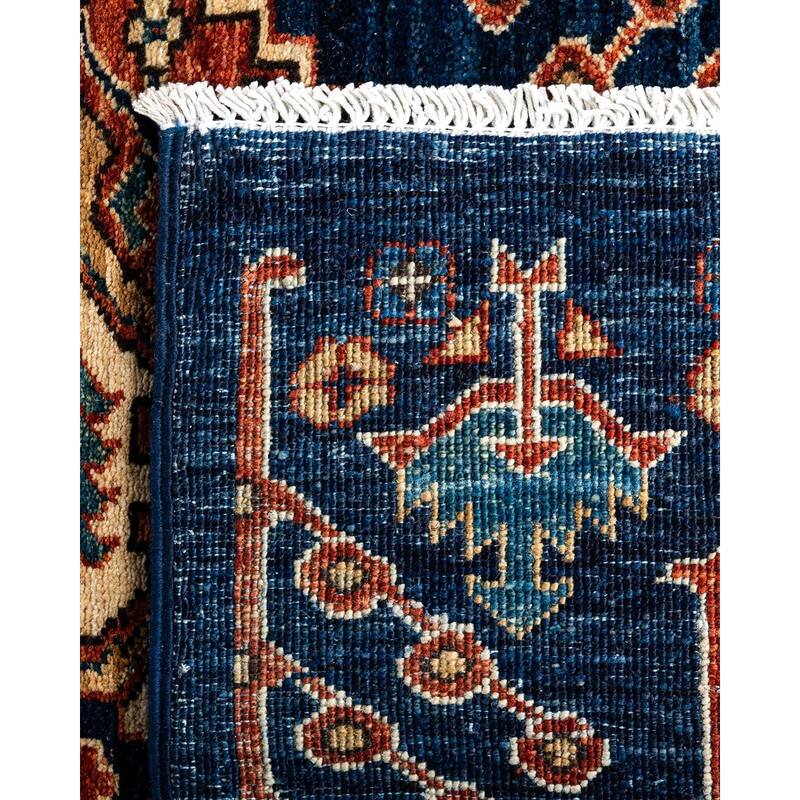 Serapi One-of-a-Kind Hand-Knotted Runner Rug - Blue, 2' 8" x 11' 11" - 2' 8" x 11' 11"