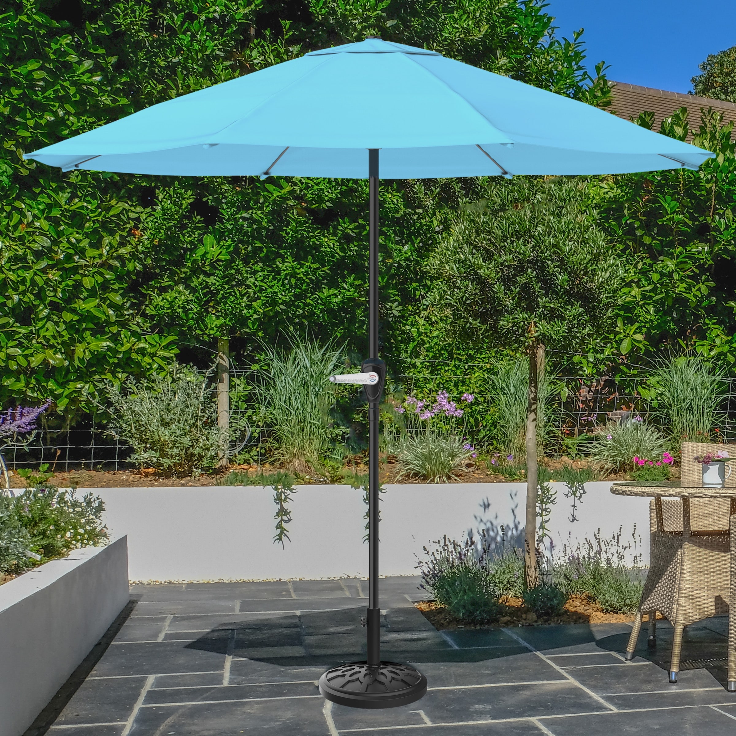 crate barrel patio umbrella 9' Dome White Outdoor Patio Umbrella + Reviews