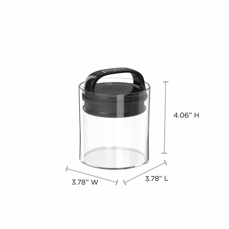 Prepara Set of 2 Evak Fresh Saver Short Airtight Containers