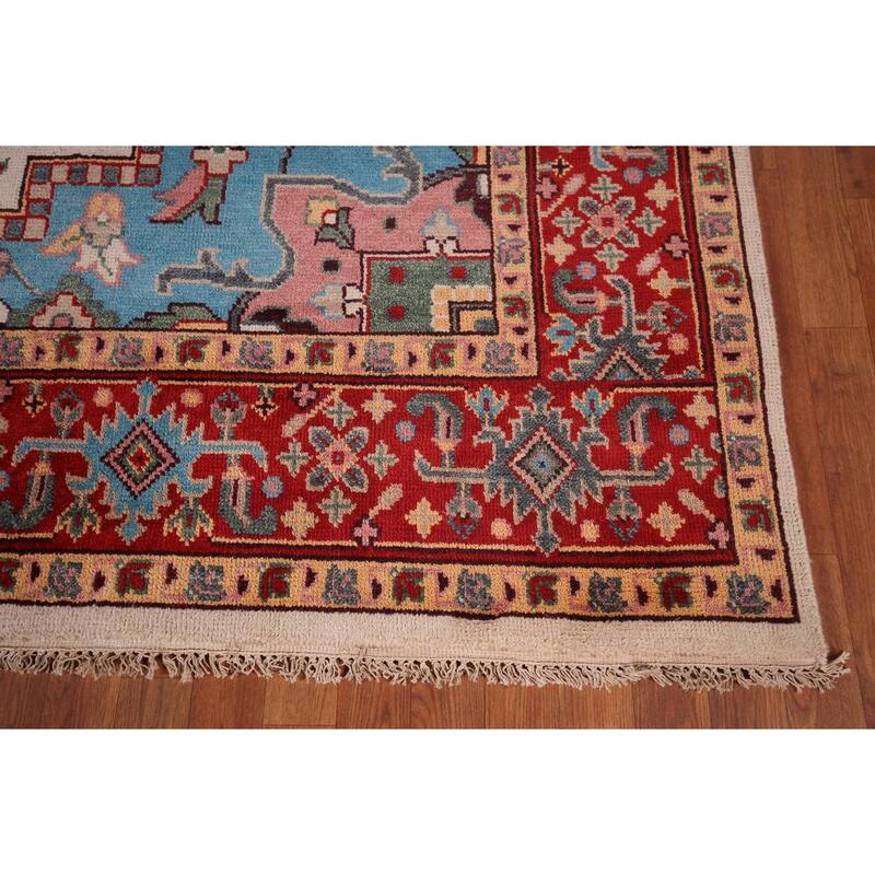Oushak Oriental Area Rug Handmade Wool Carpet - 8'9"x 11'11"