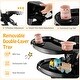 preview thumbnail 25 of 47, Multifunctional Folding Baby High Chair with Rolling Wheels and Adjustable Height - 40" x 23" x 36"-43.5"(L x W x H)