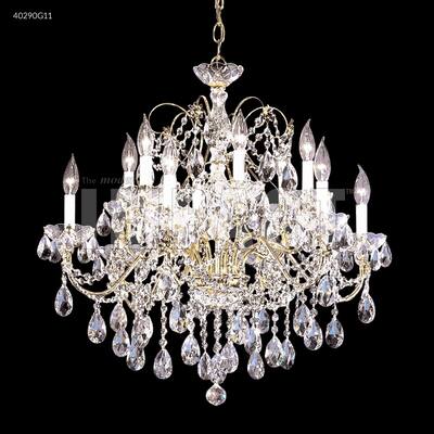 Giuseppe Lighting 12 Light Chandelier Regalia Gold - Exact Size