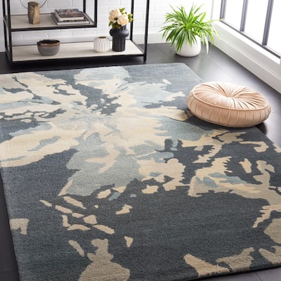 SAFAVIEH Handmade Bella Tinatin Modern Floral Wool Rug