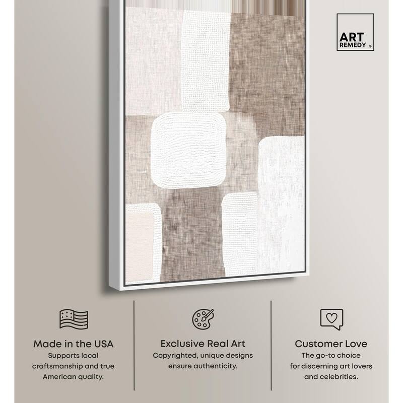 Stucco Squares I Canvas by Art Remedy