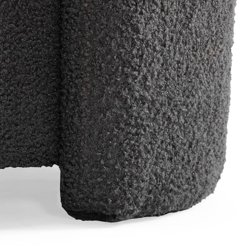 Christopher Knight Home - Sophia Cozy Lamb Fleece Round Storage Ottoman: Comfort Meets Practicality