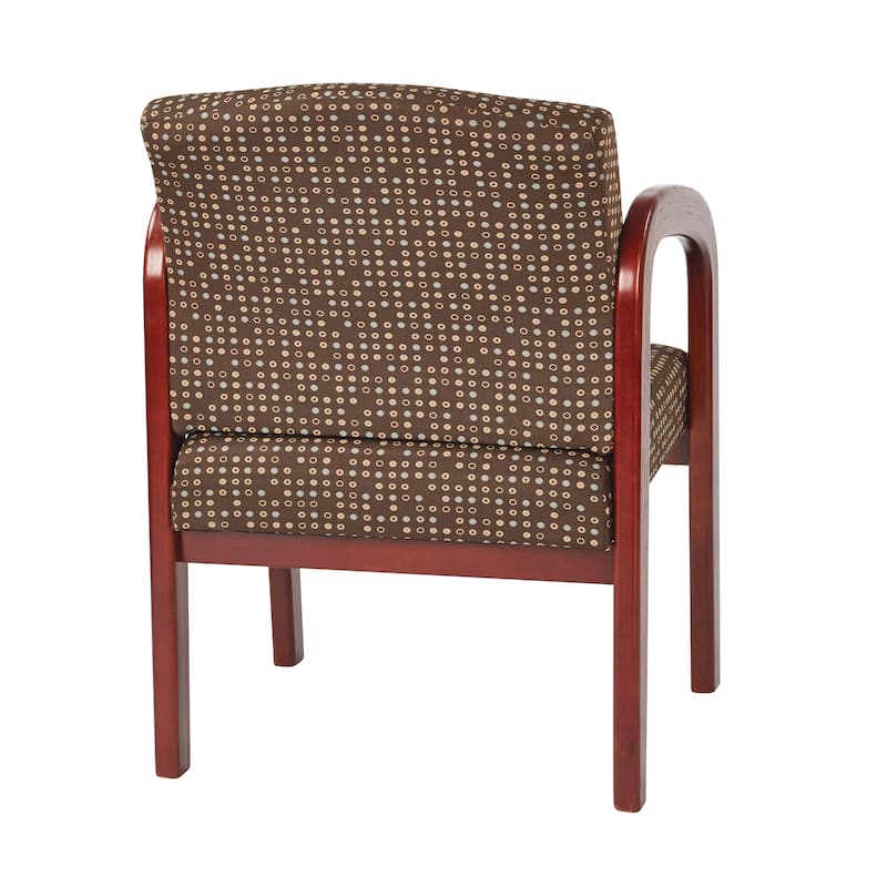 Office Star Cherry Finish Wood Visitor Chair