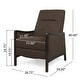 preview thumbnail 53 of 63, Veatch Contemporary Upholstered Pushback Recliner by Christopher Knight Home