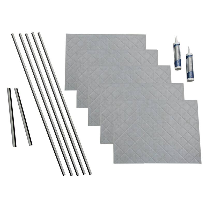 FASÄDE Quilted Decorative Vinyl Backsplash Panel - 15 Sq Ft Kit - Cashmere