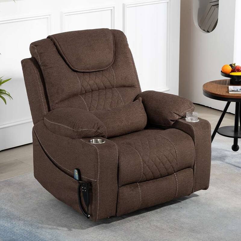 Upgraded Flagship Dual Motor Independent Control Oversized 180° Lay Flat Power Lift Recliner Chair