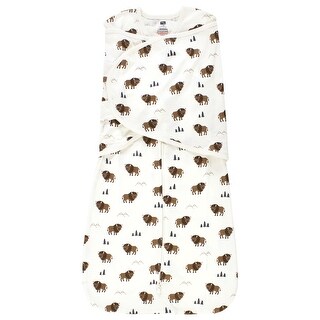 Hudson Baby Infant Boy Convertible Swaddle Sleep Sack, Wild Buffalo