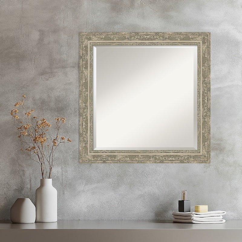 Filigree Beveled Framed Wall Mirror