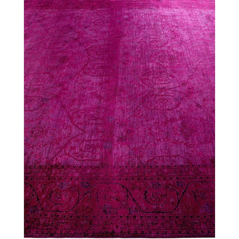 Vibrance, One-of-a-Kind Hand-Knotted Area Rug - Red, 9' 0" x 11' 8" - 9' 0" x 11' 8"