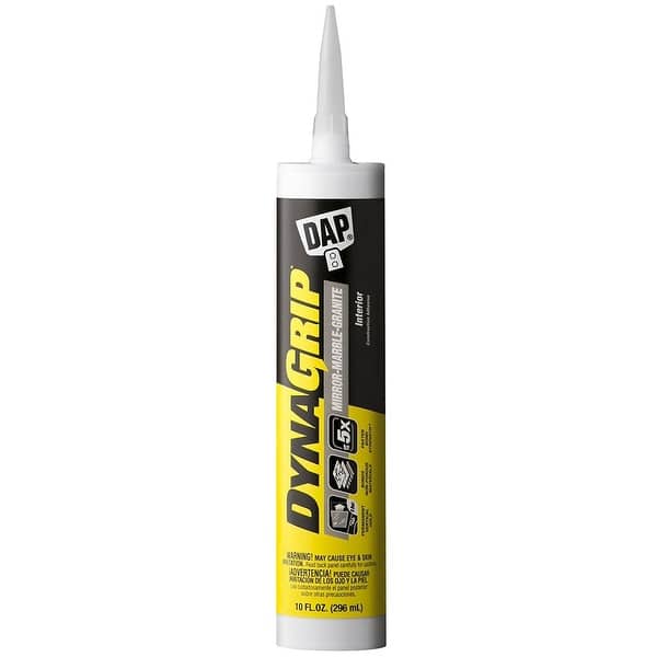 Shop Dap 27522 Dynagrip Mirror Marble Granite Interior Construction Adhesive 10 Oz Overstock 20225074