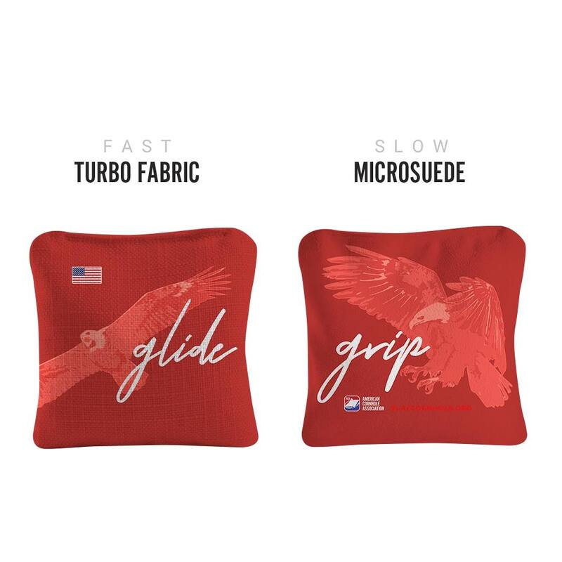 Grip N' Glide Red Dual Sided Cornhole Bags