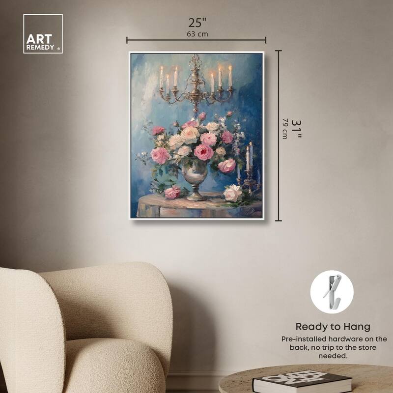 Romantic Roses Canvas by Art Remedy