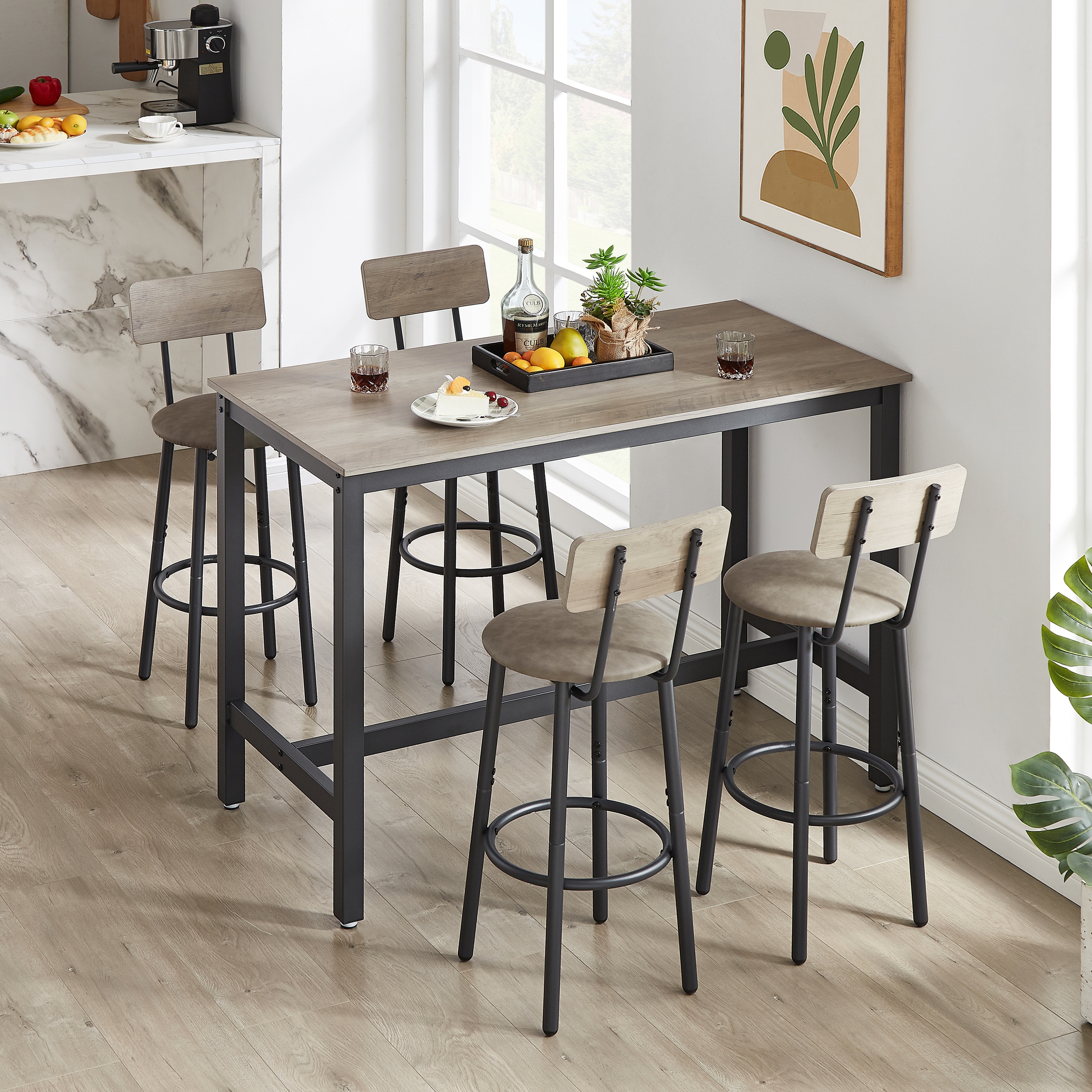 4 seater bar table and 2025 stools