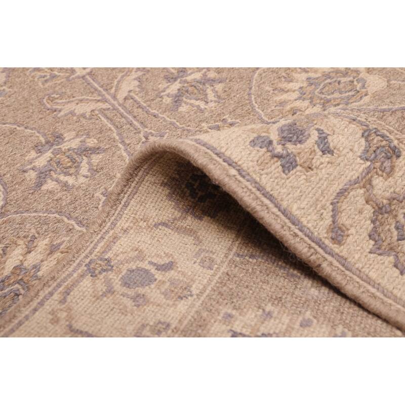 ECARPETGALLERY Flat-Weave Lahor Finest Taupe Wool Tapestry Kilim - 2'6 x 8'9