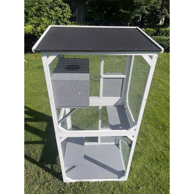 Outdoor indoor cat pet climbing rack play cage lovely big space