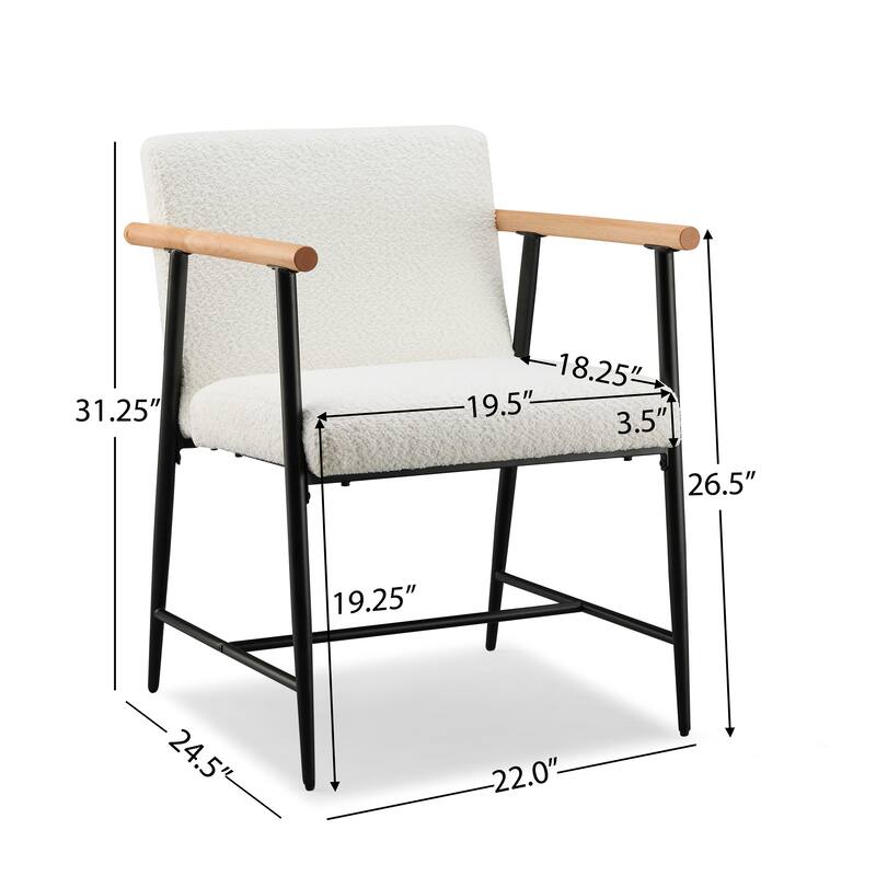 Elvryn Fabric Dining Chair (Set of 2) by Christopher Knight Home