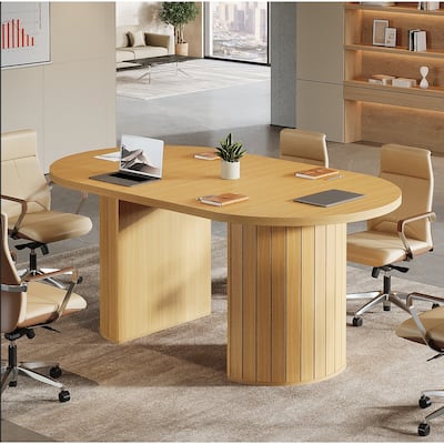 5 FT Conference Table for 6, 63-Inch Large Meeting Table for Office, Conference Room - 62.99" W x 35.43" D x 29.52" H