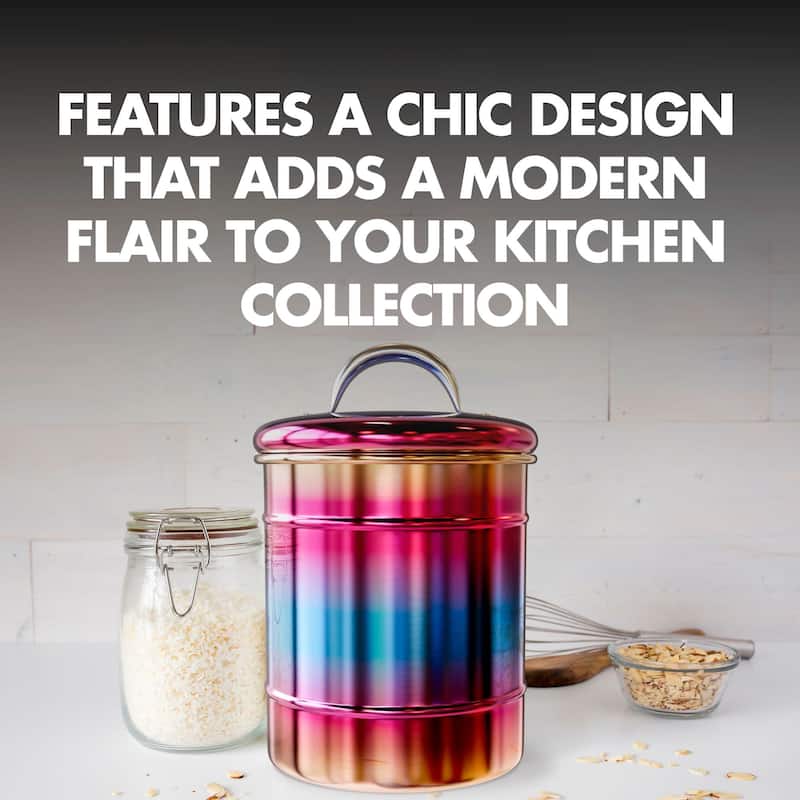 Amici Home Rainbow Metal Canister