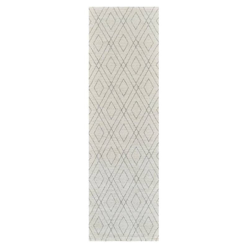 Bevug Abstract Modern Non Skid Stain Resistant Woven Durable Area Rug By HomeRoots - 27.39' X '27.39' X '0.55