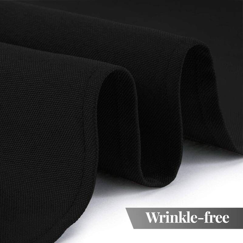 White Classic Table Cloths for 6 Foot Folding Tables 2 Pack, Tablecloths Rectangular, Washable Poly Fabric Cloth