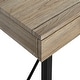 preview thumbnail 11 of 21, SAFAVIEH Hilton 21.65-Inch Metal drawer Desk, Rustic Brown and Black