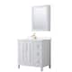 Option White / White Quartz Top / Brushed Gold Hardware
