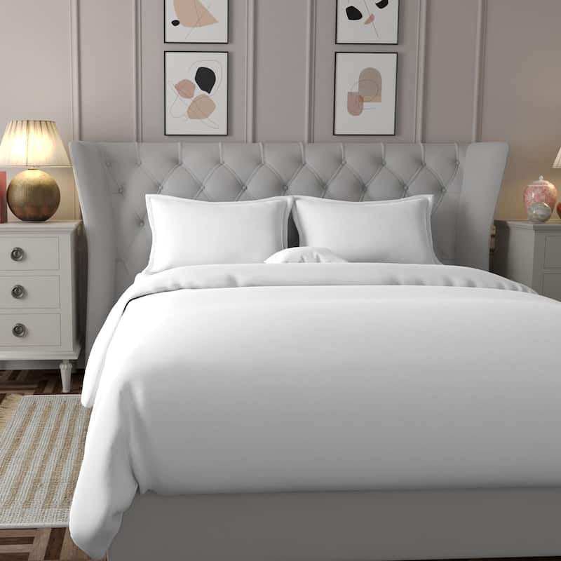 Purity Home Sateen 3 Piece Duvet Cover Set