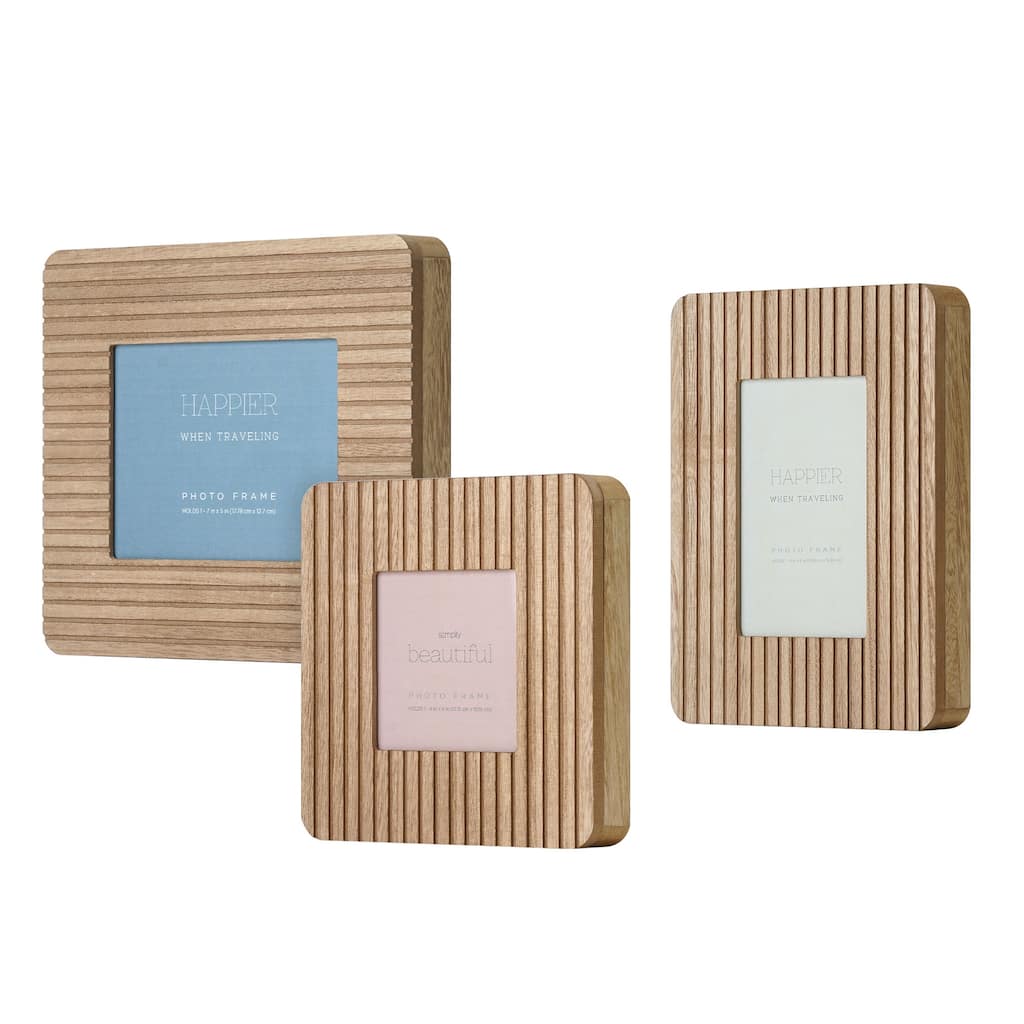 American Art Decor Triptych of Memories 3-Piece Box Top Photo Frame Set - 10.75" x 9", 9" x 7.37", 7.25" x 7.25"