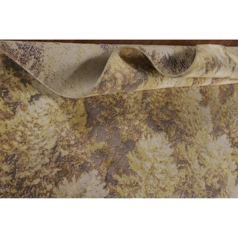 Multi-Color Abstract Oriental Area Rug Hand-Knotted Wool Carpet - 6'0" x 9'0"