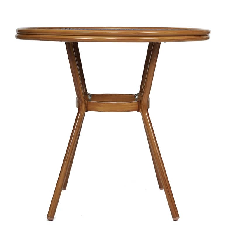 Indoor/Outdoor Commercial Glass Top Bistro Table