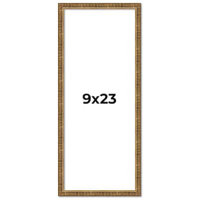 9x23 Frame Gold Solid Wood Picture Frame - Complete Modern Photo Frame