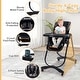 preview thumbnail 20 of 19, Babyjoy Baby High Chair with Wheel Folding Baby Dining Chair - See Details
