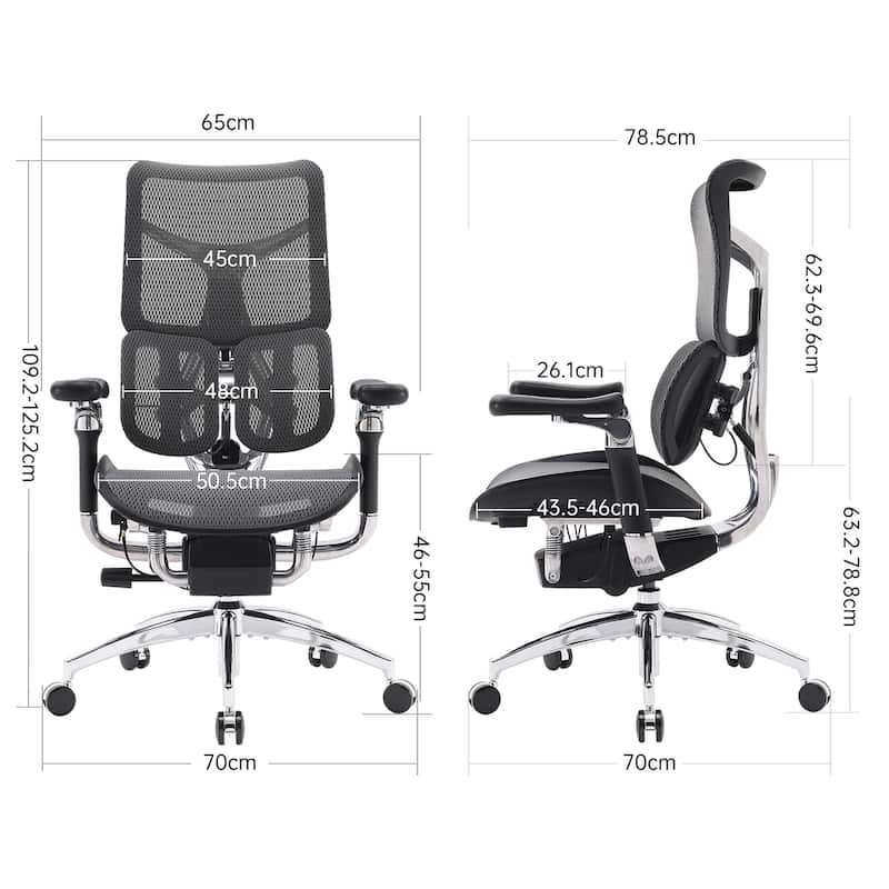 SIHOO Doro S300 Ergonomic Office Chair - Dual-layer Dynamic Lumbar Support - 78.5*70*125