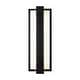 preview thumbnail 8 of 9, 1-Light Modern Black Aluminum Integrated LED IP54 Waterproof Outdoor Wall Light - 13.5 in. H x 4.7 in. W x 2.6 in. D