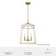 preview thumbnail 6 of 10, Hunter Fair Oaks 4-Light Pendant - Kitchen, Dining Room, Foyer - Modern Farmhouse, Transitional, Cage, Lantern - Designer!