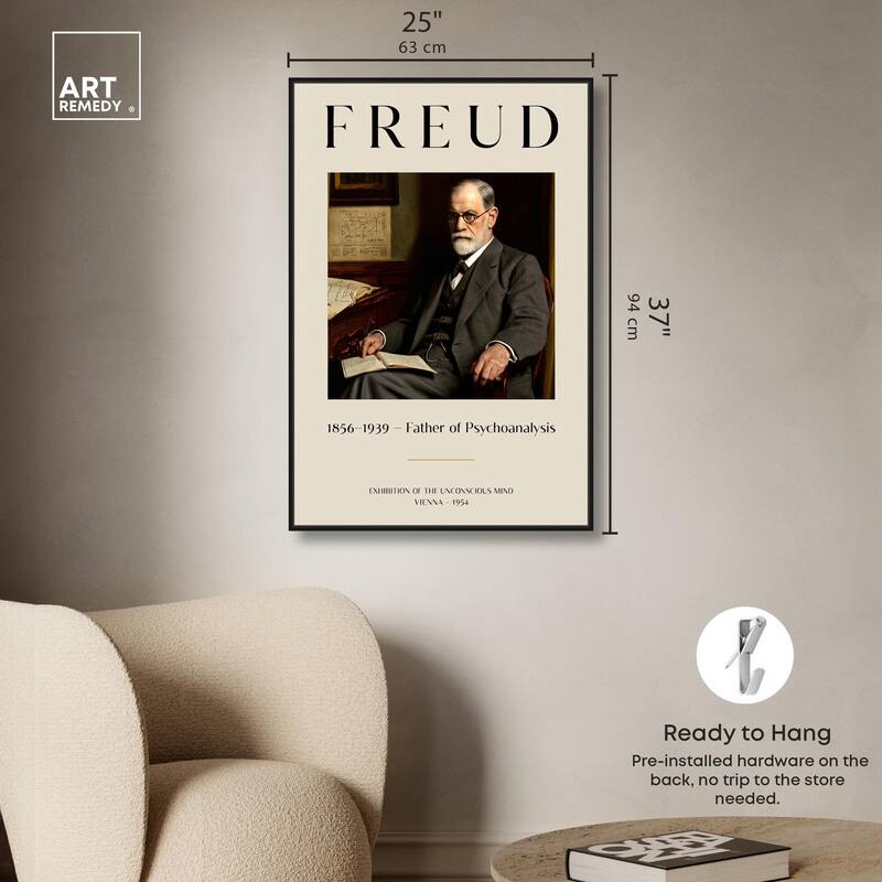 Father of Psychoanalysis Art Canvas by Art Remedy