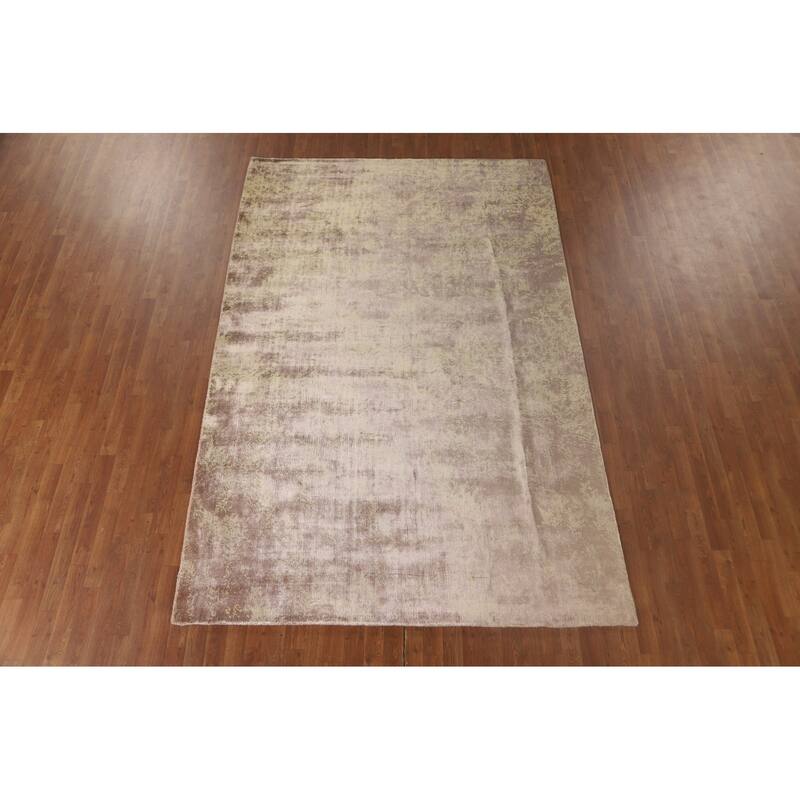 Abstract / Modern Area Rug Handmade Wool Carpet - 6'6" x 9'10"
