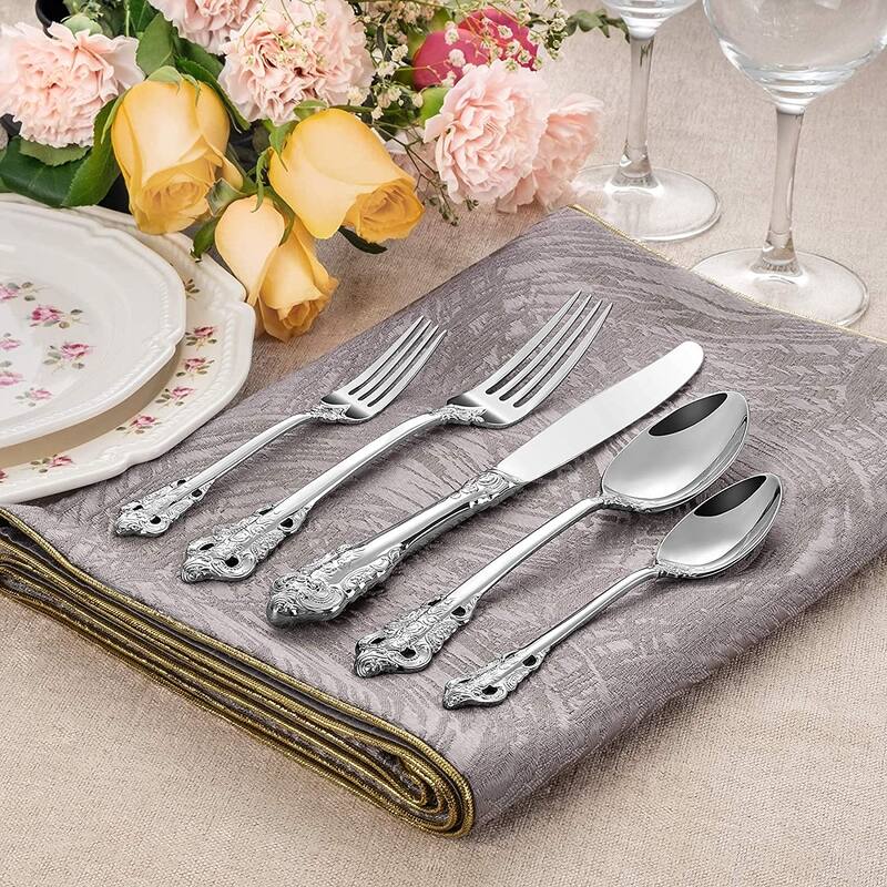 20Piece 18/10 Stainless Steel Silverware Set, Service for 4