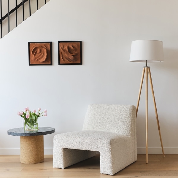 Retro cone floor lamp xl cream outlet