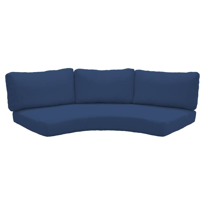 Outdoor Covers for Lowback Curved Armless Sofa Cushions Bed Bath
