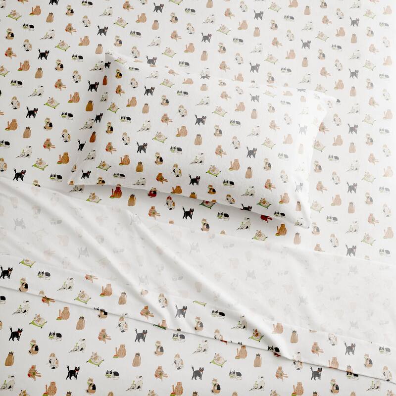 Brielle Home Cotton Flannel Bed Sheet Set