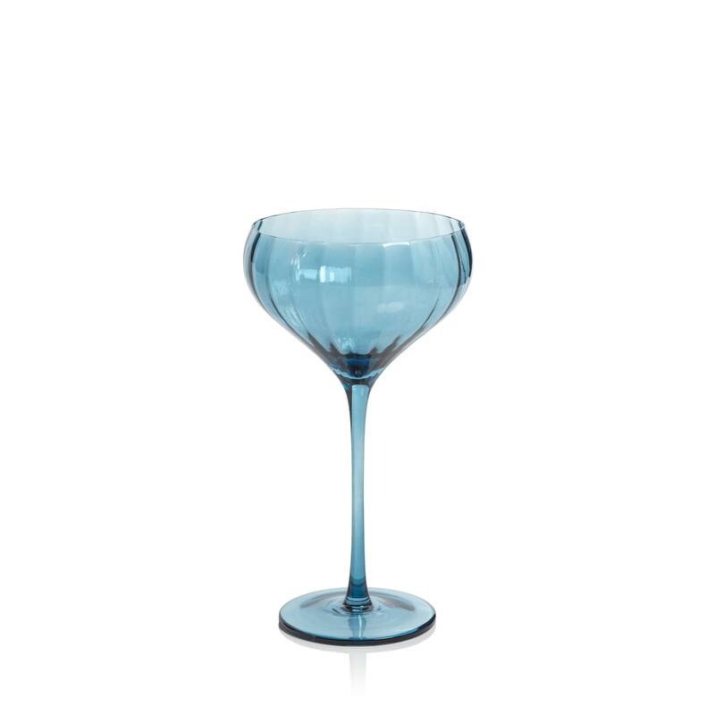 Malden Optic Cocktail Glasses, Set of 4 - Blue